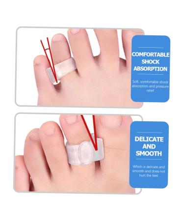 Lurrose Silicone Bunion Cushion Spacer - 4 Pairs Men's Gel Foot Care Tool for Women - Bunion Sleeve Separator - Buy Online on GoSupps.com