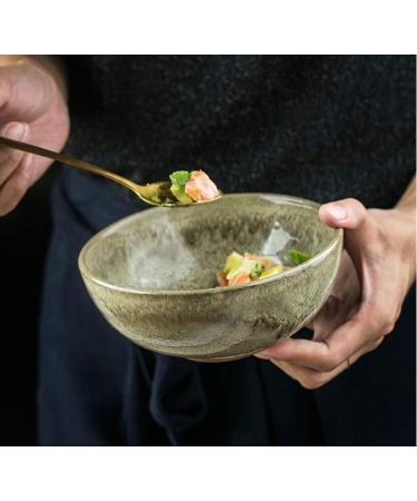 Bowl Snack Dip Bowls Dishware Rough glutinous Rice Bowl Ramen Bowl Bowl kiln Glazed Dessert Bowl Fruit Salad Bowl Small Soup Bowl 1 Pack Compatible with Kitchen Restaurant Gifts - Buy Online on GoSupps.com