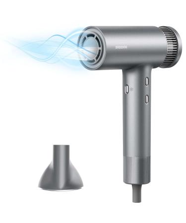Hair Dryer Lightweight Ionic Blow Dryer High Speed Hair Dryers with 11 0000 RPM Brushless Motor for Fast Drying 360 Rotating Magnetic Nozzle Low Noise Hair Dryer for Home Travel Professional