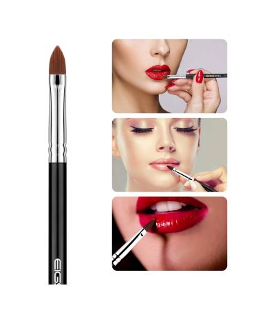 Professional Travel Lip Brush - Vegan Cruelty Free Makeup Applicator for Lipstick & Gloss - Black Cosmetic Tool Kits - Buy Online on GoSupps.com
