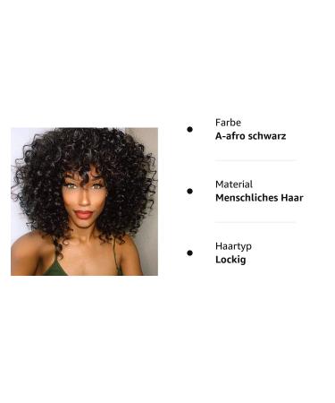 Shop Afro Kinky Black Short Wavy Wigs for Women - Naturally Curly Synthetic Wig 036A - Buy Online on GoSupps.com