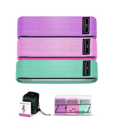 Exercise Band Resistance Bands Yoga Fitness Workout Equipment Exercise Elastic Stretch Latex Fabric Set Elastic Fitness Booty Bands for Women and Men Resistance Bands for Legs.