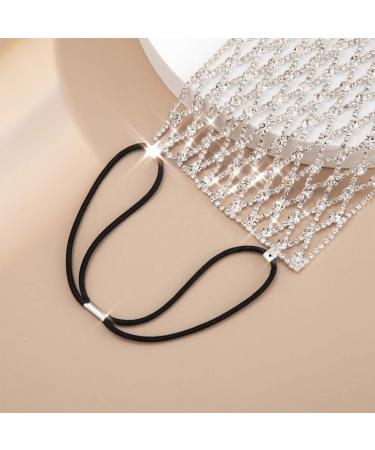Holibanna Rhinestone Masquerade Mask - Disposable Cosplay Face Ornament for Dance Party and Outdoor Events - Buy Online on GoSupps.com