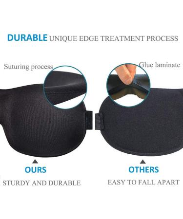 YIVIEW Sleep Mask Pack of 3  Lightweight & Comfortable Super Soft Adjustable 3D Contoured Eye Masks for Sleeping  Travel  Shift Work  Naps  Night Blindfold Eyeshade for Men Women  Black/Purple/Gray Black & Gray & Purple - Buy Online on GoSupps.com