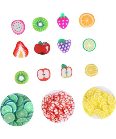 FRCOLOR 7200 Pcs 12 Fruit Sliced nail Art Accessories Diy Nail Slices 3d Nail Charms Resin Charms Hair Dryer Brush Nails Decor Fruit Pattern Nail Art Scrapbook Manicure - Buy Online on GoSupps.com