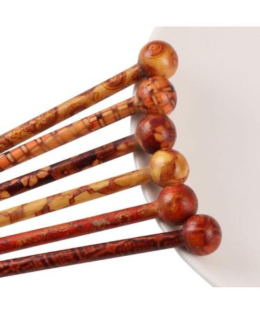 Handmade Wooden Hair Sticks for Women - Hellery 4 Pack Hairpin Fashion Accessories - Buy Online on GoSupps.com