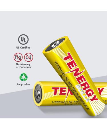 Tenergy Solla Rechargeable NiMH AA Batteries - 1000mAh Solar Batteries for Garden Lights 24 Pack UL Certified Anti-Leak Durable Outdoor Performance - Buy Online on GoSupps.com