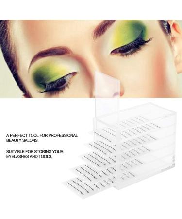 Eyelash Storage Box 5 Layers Plastic Lash Storage Organizer Clear Eyelash Display Container Cosmetic Makeup Storage Box for Grafting Lash Extension - Buy Online on GoSupps.com