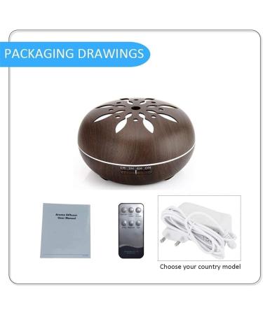 550ml Essential Oil Diffuser | Aromatherapy with Auto Shut-Off | 7 Colors LED Lights | Perfect Gift for Home - Buy Online on GoSupps.com