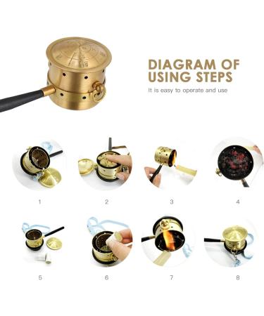 Moxibustion Box Set - Pure Copper Moxa Burner & Holder for Health and Wellness | International Shipping - Buy Online on GoSupps.com
