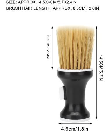 Neck Duster Brush Soft Hair Neck Duster Hairdressing Powder Storage Styling Dust Cleaning Brush Barber Neck Hair Duster Brush Hair Cutting Neck Duster for Barber Hair Cutting Black - Buy Online on GoSupps.com