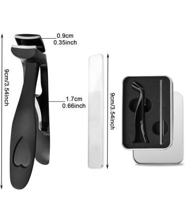 AYNKH Nail Clippers for Thick Nails | Large Seniors Finger Nail Cutter with Metal Nail File Set | Ergonomic Precision | Anti-Splash | Wide Jaw Opening Fingernails Cutter | for Adult Men and Women - Buy Online on GoSupps.com