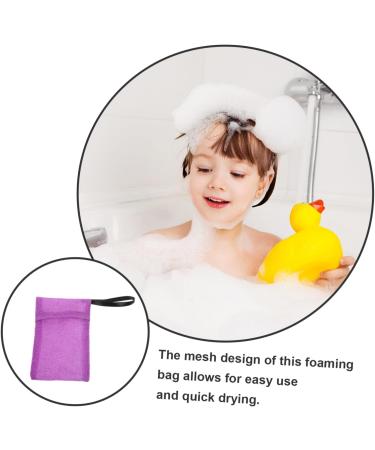 DRESSOOS Bath Bag Soap Color Shampoo Purple Take a Bath Nylon Net Bag - Buy Online on GoSupps.com
