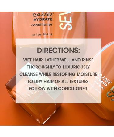SEVEN Gazar Hydrate Shampoo - Deeply Moisturizing Shampoo for Dry Hair 32 fl. oz | International Shipping Available - Buy Online on GoSupps.com