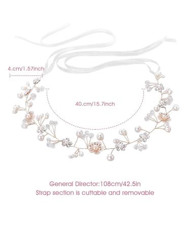 White Rhinestone Flower Girl Headpiece for Bride - Wedding Hair Accessories - Buy Online on GoSupps.com