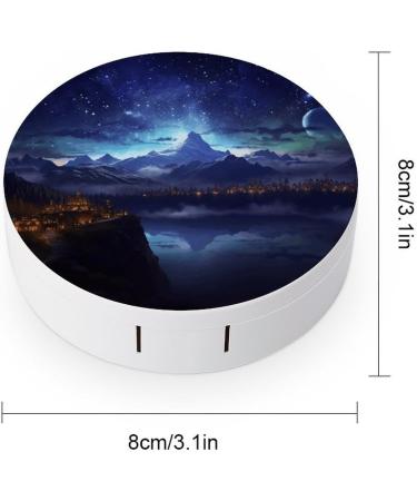 Fantasy Night Scene Contact Lens Case - Travel Box & Care Box for Safe Lens Storage - Buy Online on GoSupps.com