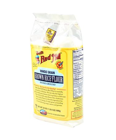 Bob's Red Mill Whole Grain Brown Rice Flour - 24 oz (680 g) - Gluten-Free Baking Essential - Buy Online on GoSupps.com