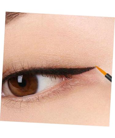 WOONEKY 100pcs Eyeliner Eyebrow Liner Brush Cosmetics Brush Fine Line Brush Makeup Tools With Hat - Buy Online on GoSupps.com