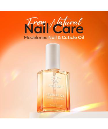 Modelones Nail Oil Cuticle Oil 15ML Nail care oil for nails and cuticles care for damaged cuticles Contains vitamin E & A and care oil for nourishing the skin - Buy Online on GoSupps.com