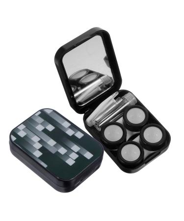 Combined lens holder 2 sentences Colored contact lenses contact lens container cosmetic mirror stand foot lens travel case holder contact lens organizer case sweet