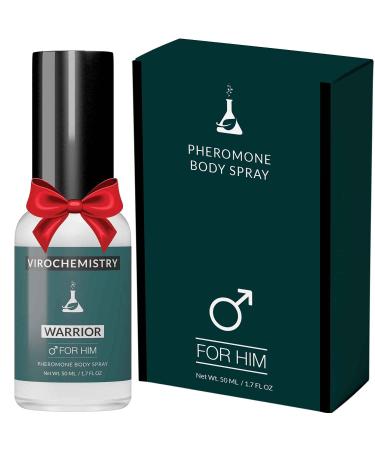 Pheromones to Attract Women for Men (Warrior) Body Spray - Bold Extra Strength Human Pheromones Fragrance Body Spray - 50ml (Human Grade Pheromones to Attract Women)