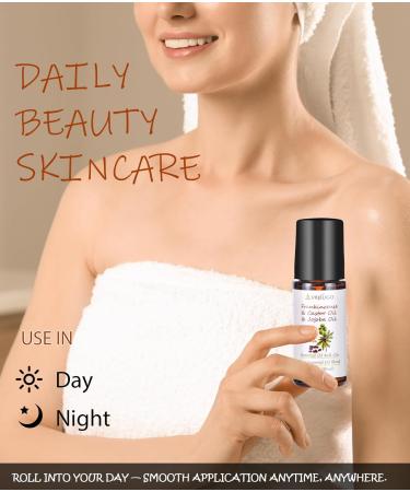 VRJEUGO Organic Frankincense Castor & Jojoba Oil Roll-On 100% Pure Essential Oil Blend for Face & Body | Nourishing & Hydrating Body Firming Rollerball 30ML - Buy Online on GoSupps.com
