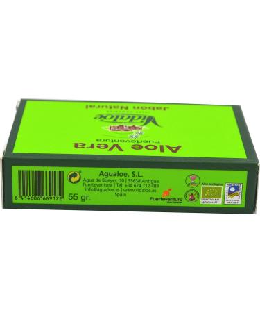  Vidaloe Vidaloe Natural Aloe Vera Soap 55 ml x 4 - Buy Online on GoSupps.com