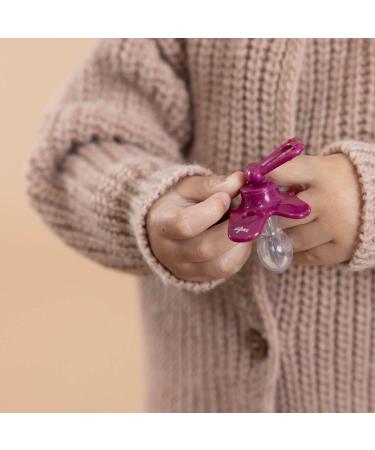 DIFRAX Baby Pacifier 18-36 Months - Natural Cherry Shape Silicone BPA-Free 4-Pack Wild Blackberry & Cinnamon Glow in the Dark - Optimal Air Supply & Acceptance - Buy Online on GoSupps.com