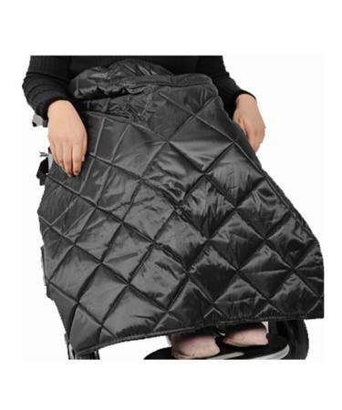 Winter Thicken Wheelchair Full Body Warm Blanket | Waterproof Wearable Wheelchair Blanket with Sleeves and Pocket for Adults | Wheelchair Leg Blankets for The Aged Patient Black Half body