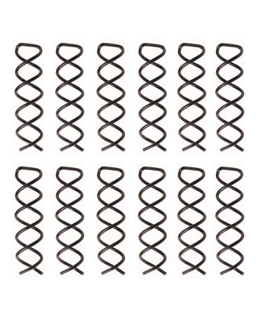 LEBQ Black Spiral Hair Clip Spiral Pin Spiral Hair Clip Spin Clip Bun Hairpin for DIY Hair Style 20 Pieces - Buy Online on GoSupps.com