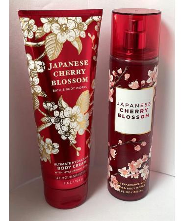 Bath & Body Works Fine Fragrance Mist & Ultra Shea Body Cream Japanese Cherry Blossom 2 Piece Set Full Size 8oz. - Buy Online on GoSupps.com