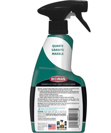 Weiman Granite Cleaner & Polish 12oz - Enhance Colors in Granite, Quartz, Marble & Soapstone - Buy Online on GoSupps.com