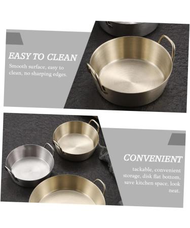 Milisten 3pcs Sauce Dish Round Serving Plate Sauce Container Soy Dipping Bowls Appetizer Dish for Home Household Sauce Serving Dish Appetizer Plate Stainless Steel The Dish Korean re-usable 8X8CMx3pcs Goldenx3pcs - Buy Online on GoSupps.com