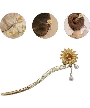 minkissy Daisy Hair Accessory Hair Gems for Women Bridal Tiara Japanese Hair Chopsticks Vintage Hair Chopsticks Hair Chopsticks for Women Sunflower Hair Sticks To Hang Pin China Bun Bride - Buy Online on GoSupps.com