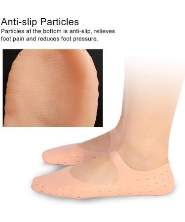 Silicone Gel Moisturizing Socks for Foot Care | Anti-Riss Protection for Plantar Fasciitis & Heel Spurs - Lindle M-Skin - Buy Online on GoSupps.com