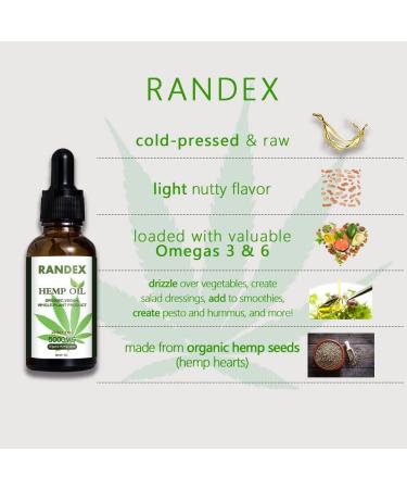 (2 Pack) 5000mg Organic Cold-Pressed Hemp Oil - Rich in Omega 3-6-9 - Natural Hemp Drops - Made in USA - Buy Online on GoSupps.com