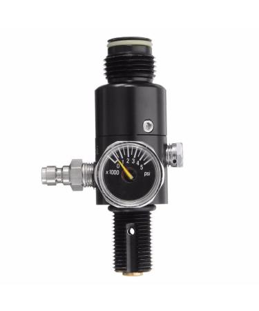 IORMAN Universal 4500PSI Paintball Air Tank Regulator & Valve Guage 5/8 Thread / 800PSI Output