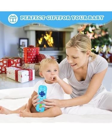 Silicone Baby Teether Toys | BPA-Free | Remote Control Design | 0-12 Months | Blue+Black - Buy Online on GoSupps.com