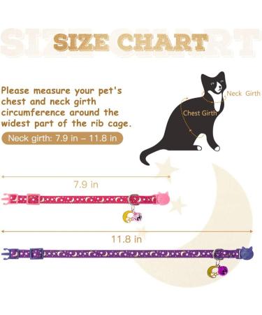 KOOLTAIL 6 Pack Glow in The Dark Cat Collar Breakaway with Bells - Cute Reflective Pet Collars for Kittens, Cats, and Puppies - Buy Online on GoSupps.com