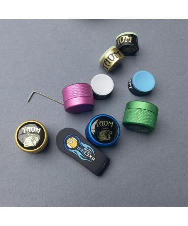 Yeuek Taom Pool Coarse Holder - Magnetic Mini Chalk Point Fall Container - Round Billiard Accessories with V10 Chalk - International Shipping - Buy Online on GoSupps.com