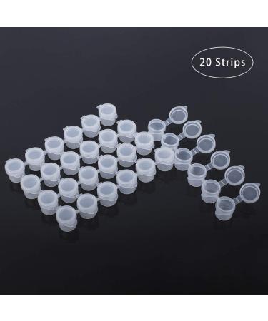 PandaHall 120 Pots 5ml Mini Empty Paint Pot Pod Strips - Arts and Crafts Plastic Storage Containers for Schools & Summer Camps - 0.17 Fl Oz (Pack of 1) - Buy Online on GoSupps.com