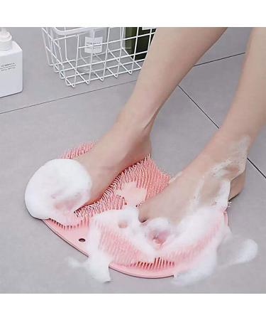 LUTYY Shower Foot Scrubber Massage Pad - Enhance Your Shower Experience with Acupressure Cleanser & Foot Care Device - Buy Online on GoSupps.com