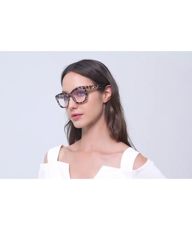 Areyeth 2 Pack Reading Glasses for Women & Men - Blue Light Filter Oversized Round Fashion Glasses in Black & Gray Tortoise - Perfect 2.0x Strength - Buy Online on GoSupps.com