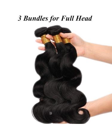 Buy Sego 16 18 20 Bundle - 10A Afro Brazilian Virgin Human Hair - 100% Unprocessed Body Wave Natural Black - Buy Online on GoSupps.com