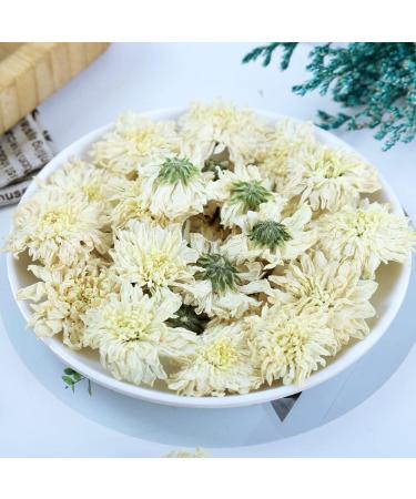 Dired White Chrysanthemum Flowers White Chrysanthemum Tea White Chrysanthemum Tea Organic White Chrysanthemum Stems Chrysanthemum Morifolium Bai Ju Hua (32 oz) - Buy Online on GoSupps.com