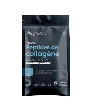Collagen Powder 500g 100% Pure - Flavorless Hydrolyzed Collagen Peptide - Bovine Collagen Type 1 Rich in 18 Essential Amino Acids & High Protein Content - No Additives or GMOs
