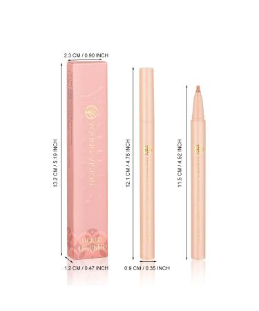 YOUNG VISION Gourd-Shaped Precision Liquid Lipstick & Lipliner - Nude Matte Shades | International Shipping Available - Buy Online on GoSupps.com