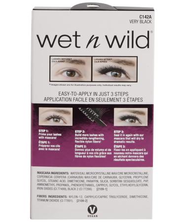 Buy Wet n Wild Lash-O-Matic Mascara + Fiber Extension Kit - Very Black (0.37 fl oz) for All-Day Volume - Buy Online on GoSupps.com