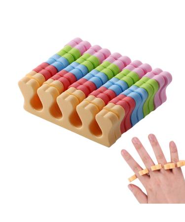 10 Pcs Toe Separators Finger Separators, Soft Sponge Toe Separators Pedicure, Toe Finger Dividers for Women Men Nail Art Pedicure Manicure Polishing Coating Gel Painting Beauty Accessories