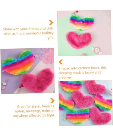 Masque de Sommeil Gar on Fille Peluche Doux Forme C ur Masque Nuit Confortable et lastique pour Gar on Fille Occultation L g re et D tente - Buy Online on GoSupps.com